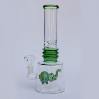 30cm Glass Percolator – Green Elephant