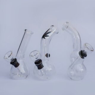 12cm Mini Glass bong - Assorted Prints