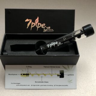 Glass blunt 7 pipe