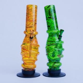 12-inch Egg Shaped Acrylic Bong (Marble Design)