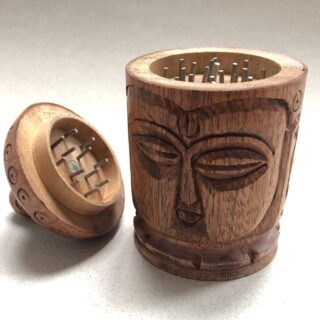 Wooden Grinder - Buddha Design