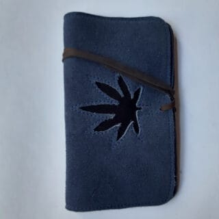 Blue Leather Pouch