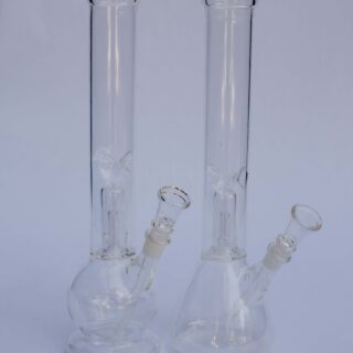 30 cm Glass Bong – Clear Glass Ice Catcher