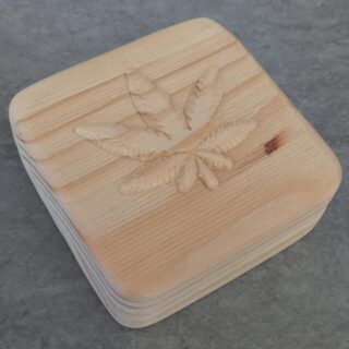 Haze Small Wooden Stash box (75 × 75 x 30mm)